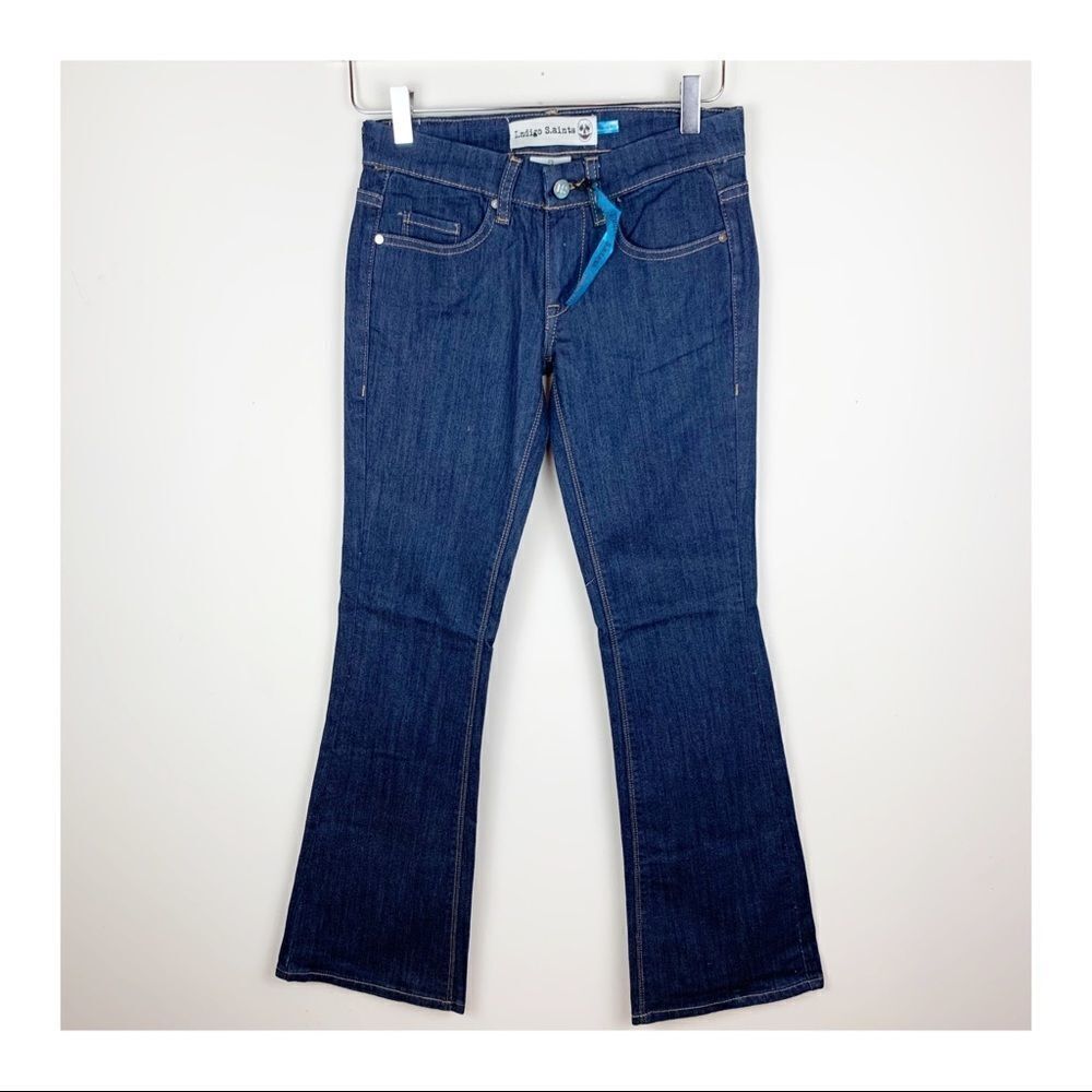 Indigo Saints Petite Dark Wash Boot Cut Jeans‎ NWT Sz 25 P